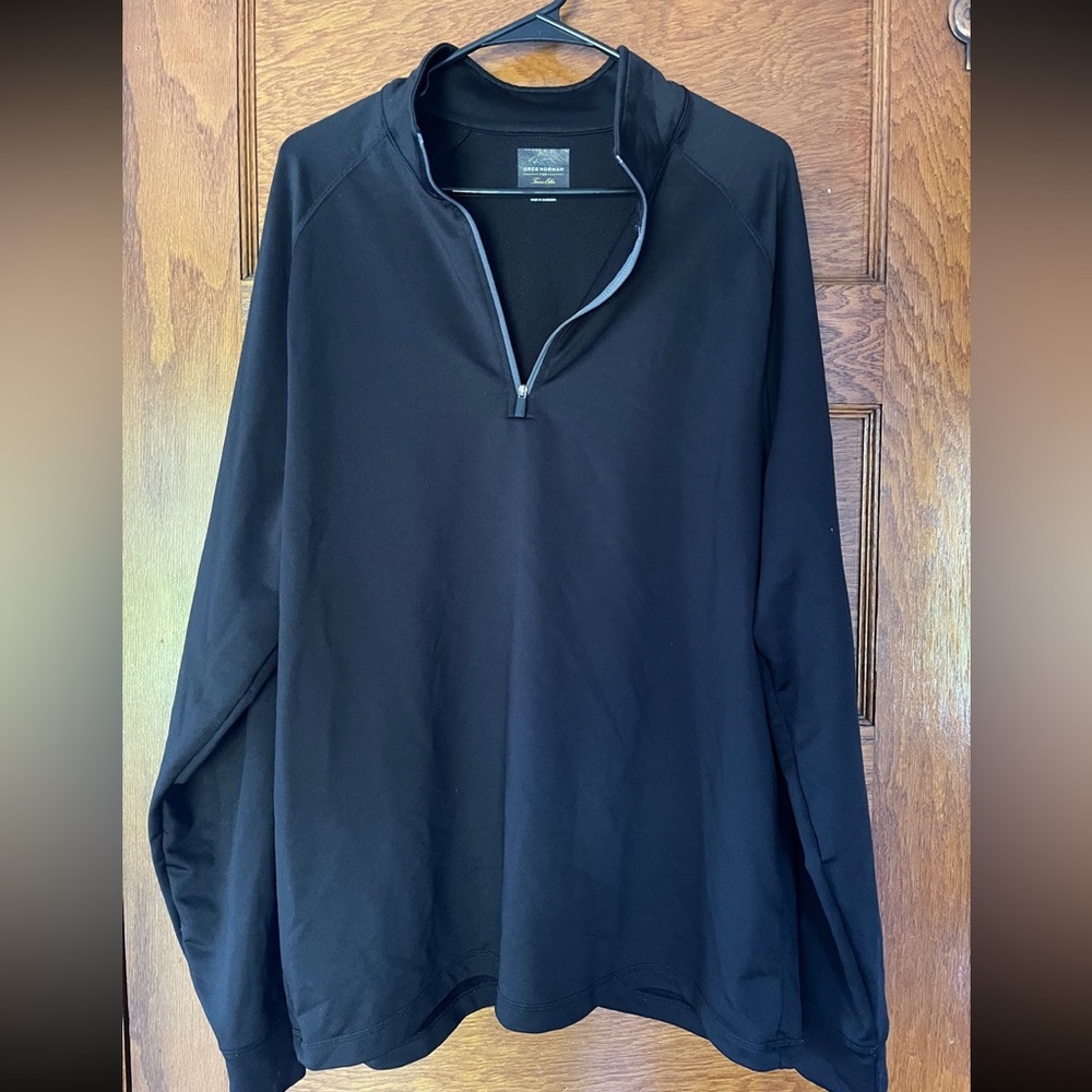 Men’s Black Greg Norman for Tasso Elba 1/4 Zip Pullover